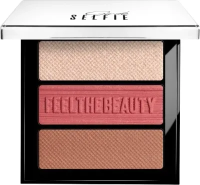 Палетка румян и хайлайтера GA-DE Selfie Blush & Highlighter Trio Palette