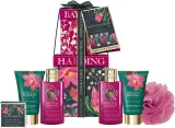 Набор Baylis & Harding Boudoire Tropical Paradise гель 100 мл лосьон 50 мл крем для душа 100 мл крем для рук 50 мл кристаллы 25 г и мочалка — фото 1
