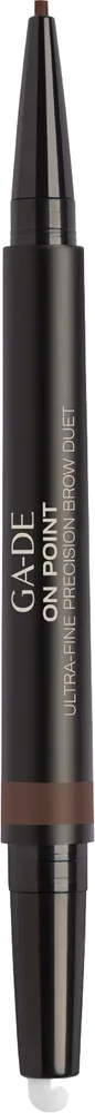 Карандаш для бровей GA-DE On Point Ultra Fine Brow Duet, оттенок 104 - Warm Brown