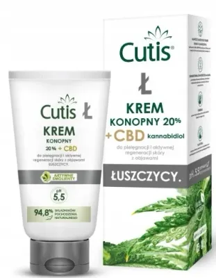 Крем для тела Cutis L-Psoriasis конопляный с CBD 120 мл