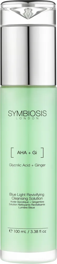 Очищающий гель Symbiosis London с гликолевой кислотой и имбирём, 100 мл