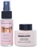 Набор для фиксации макияжа Makeup Revolution Mini Glow Heroes с эффектом сияния, пудра 10 г и спрей 30 мл — фото 2