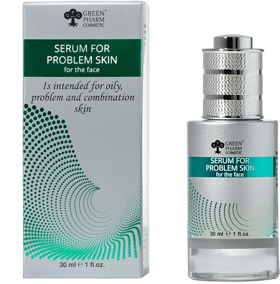 Сыворотка для лица Green Pharm Cosmetic для проблемной кожи, против несовершенств, 30 мл