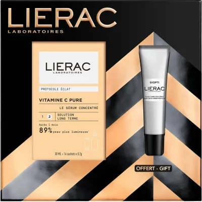 Набор для лица Lierac Protocole сыворотка с витамином С и флюид с ниацинамидом для сияния кожи 30+15 мл