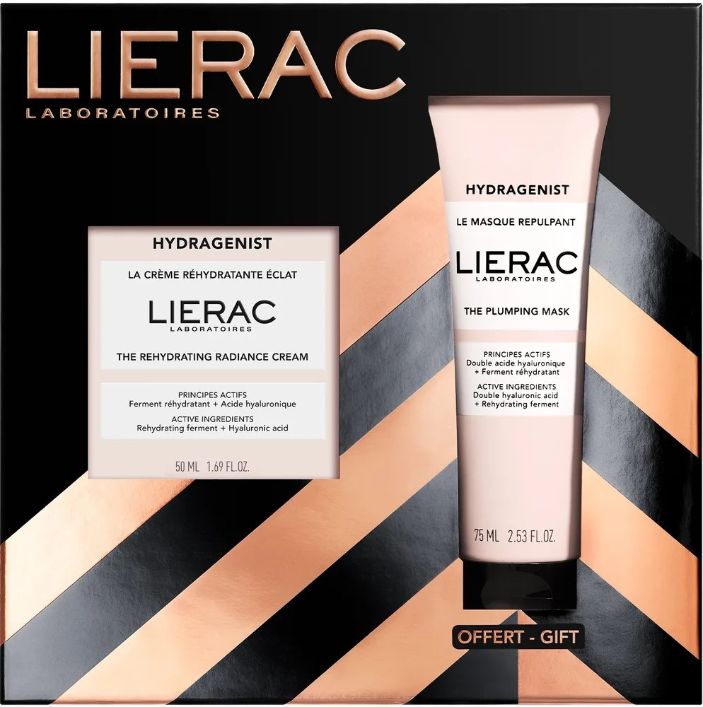 Набор для лица Lierac Hydragenist увлажняющий крем и маска с маслом ши и скваланом 50+75 мл