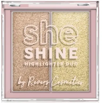 Хайлайтер для лица Revers She Shine Highlighter Duo из двух оттенков, 7,2 г