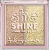 Хайлайтер для лица Revers She Shine Highlighter Duo из двух оттенков, 7,2 г, оттенок 01 - Desert Beam — фото 1