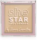 Пудра для лица Revers She Star Face Powder бархатистая, 10 г, оттенок 05 - Almond — фото 1