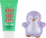 Детский набор Aurora Xmas Kids лосьон для рук и тела и бомбочка-пингвин для ванны с ароматом лотоса 60 мл+120 г — фото 2