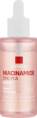 Сыворотка для лица Beausta Niacinamide Zinc PCA себорегулирующая, для сужения пор, 50 мл