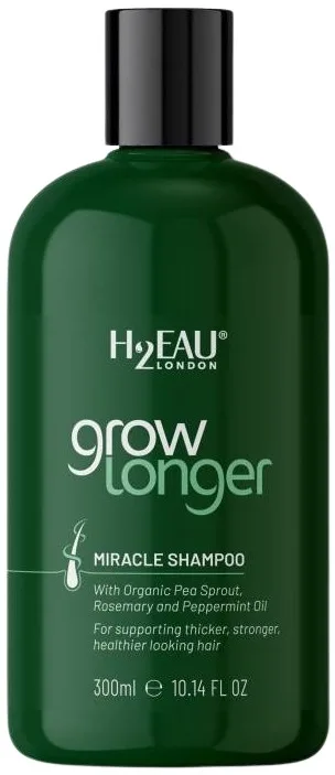 Шампунь H2EAU Grow Longer Miracle с ростками гороха, розмарином и мятой, 300 мл