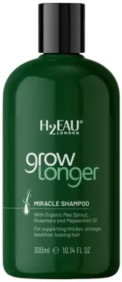 Шампунь H2EAU Grow Longer Miracle с ростками гороха, розмарином и мятой, 300 мл