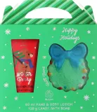 Детский набор Aurora Xmas Kids лосьон с ароматом зимних ягод и бомбочка для ванны с ароматом зимних ягод 60 мл+120 г — фото 1