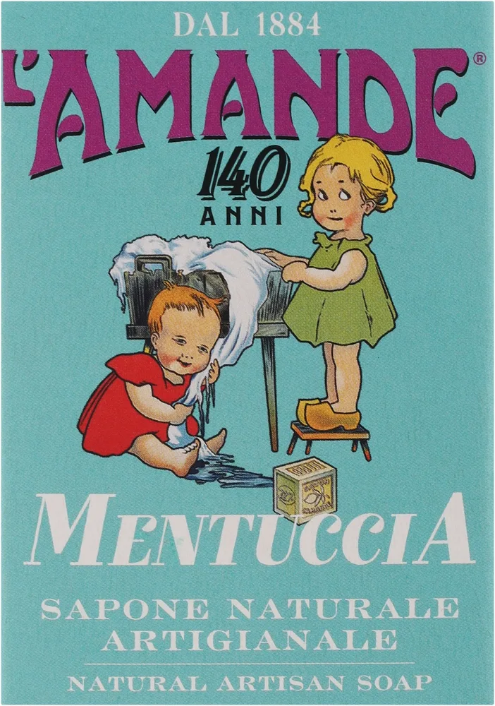 Мыло L'Amande Mint Natural Artisanal мята ручной работы, 150 г