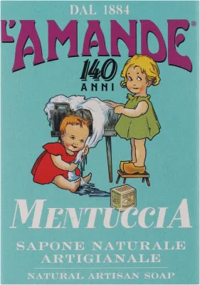 Мыло L'Amande Mint Natural Artisanal мята ручной работы, 150 г