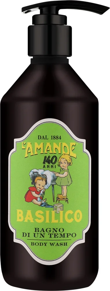L'Amande L'Amande Basil Body Wash - Восстанавливающий гель-пенка для душа и ванны Базилик, 470 мл