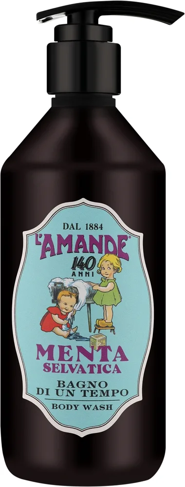 L'Amande L'Amande Wild Mint Body Wash - Тонизирующий гель-пенка для душа и ванны Дикая мята, 470 мл