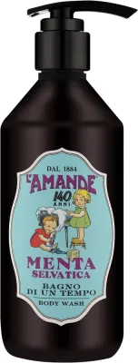L'Amande L'Amande Wild Mint Body Wash - Тонизирующий гель-пенка для душа и ванны Дикая мята, 470 мл
