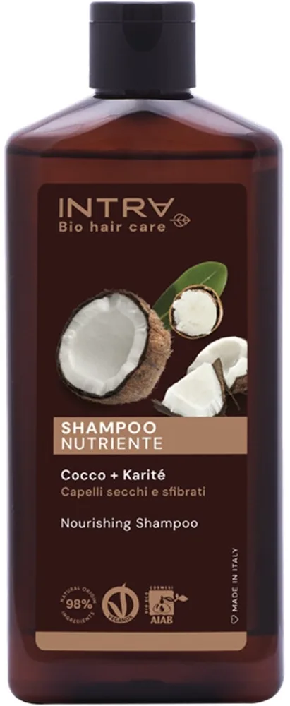 Шампунь Intra Coconut & Shea Butter питательный с маслом кокоса и ши, 250 мл