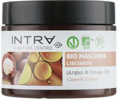 Маска для волос Intra Argan &amp; Omega 3-6 Hair Mask разглаживающая, для гладкости и блеска, 250 мл