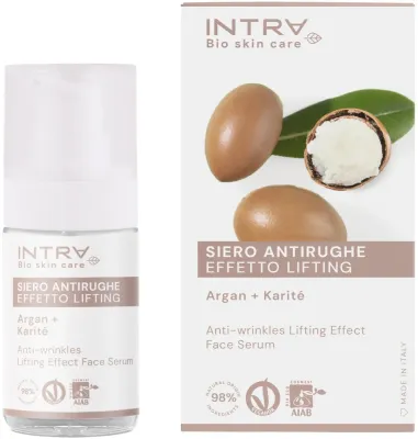 Сыворотка для лица Intra Argan & Shea Butter Anti-Wrinkles лифтинг-эффект, против морщин, 30 мл