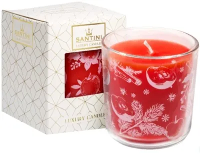 Santini Cosmetic Santini Cosmetic Apple & Cinnamon Luxury Candle - Свеча ароматическая Santini