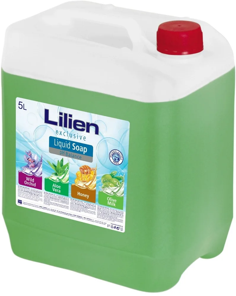 Мыло жидкое Lilien Aloe Vera алоэ вера, канистра, 5000 мл