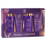 Набор Aurora Dream Of Lavender гель для душа 100 мл скраб 150 мл пена для ванны 250 мл и лосьон для тела 150 мл — фото 1