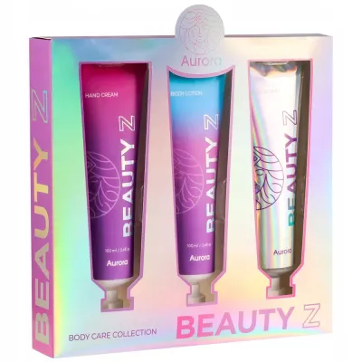 Набор Aurora Beauty Z крем для рук 100 мл скраб для тела 100 мл и лосьон для тела 100 мл