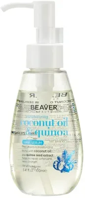 Увлажняющая сыворотка для волос с кокосовым маслом Beaver Professional Keratin System Moisturizing Hair Serum, 100 мл