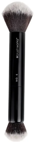 Двусторонняя кисть для пудры и полировки Brushworks Double Ended Powder and Buff Brush 6