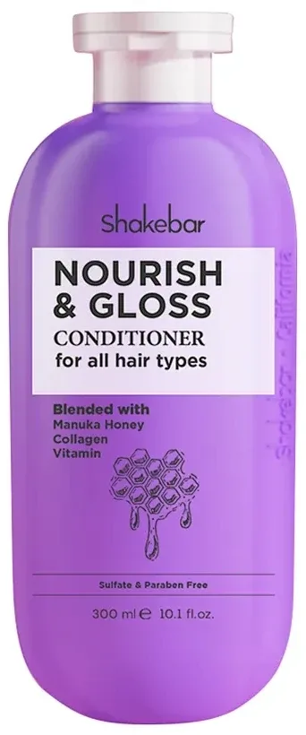 Питательный кондиционер для сияния волос Shakebar Nourish & Gloss Conditioner, 300 мл