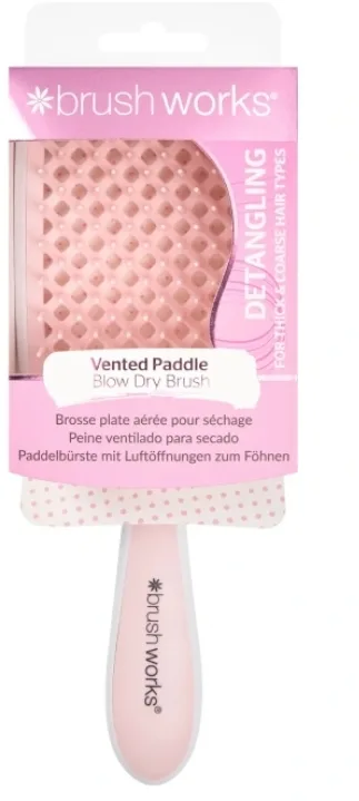 Щётка для волос Brushworks Vented Paddle Blow Dry Hair Brush вентилируемая, для укладки феном, 1 шт