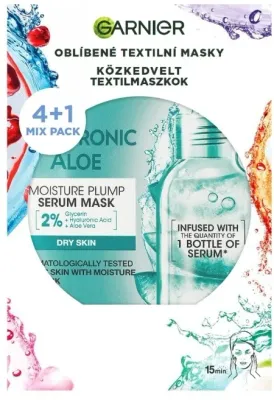 Тканевая маска-сыворотка для лица с эффектом увлажнения Garnier Skin Naturals Moisture Plump Serum Mask