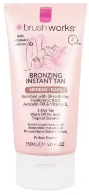 Brushworks Bronzing Instant Tan Medium & Dark мгновенный бронзирующий автозагар, 150 мл