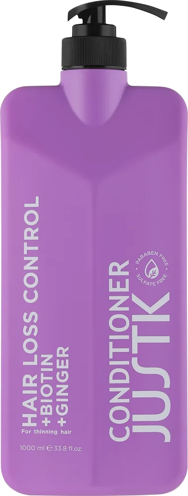 Кондиционер против выпадения волос с биотином и имбирём JustK Biotin & Ginger Hair Loss Control Conditioner