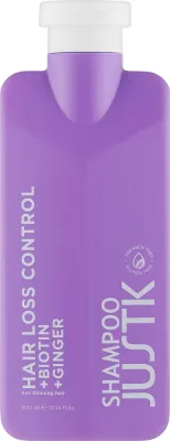 Шампунь JustK Biotin & Ginger против выпадения волос с биотином и имбирём