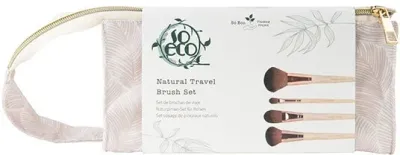 Дорожный набор кистей для макияжа с косметичкой So Eco Natural Travel Brush Set