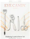 Набор для бровей и ресниц Eye Candy Defining двусторонняя расческа щипцы для ресниц пинцет и ножницы — фото 1
