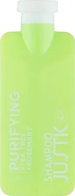 Шампунь JustK Tea Tree & Rosemary очищающий против перхоти с пироктон оламином