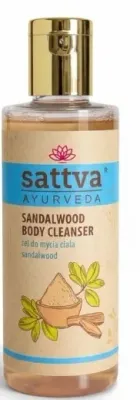 Гель для мытья тела Sattva Ayurveda Sandalwood с древесно-травяным ароматом, ручная работа, 210 мл