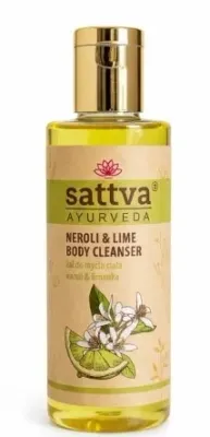 Гель для мытья тела Sattva Ayurveda Neroli & Limonka с ароматом нероли и лайма, ручная работа, 210 мл