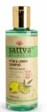 Шампунь для волос Sattva Ayurveda Neem &amp; Lemon Shampoo травяной, с нимом и лимоном, 210 мл — фото 1