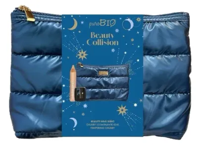 Набор для макияжа PuroBio Cosmetics Beauty Bag Sirio: карандаш-хайлайтер 3,3 г, точилка, косметичка