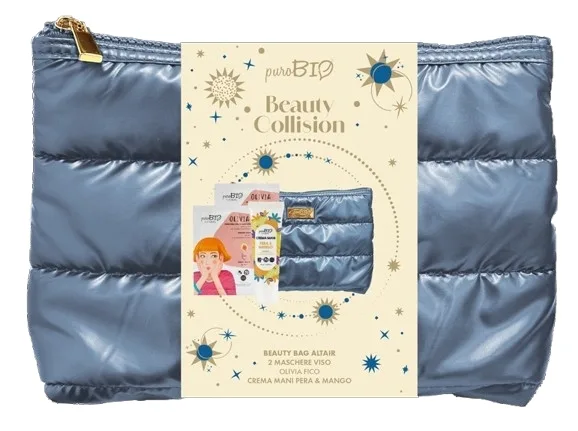Набор PuroBio Cosmetics Beauty Bag Altair питательный крем для рук с маслом манго 50 мл альгинатная маска 2 шт по 13 г и косметичка