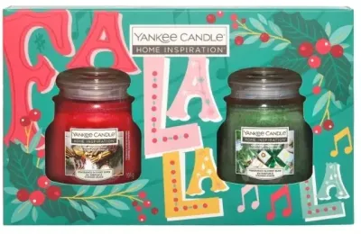 Набор ароматических свечей в стекле Yankee Candle Cinnamon Delight и Wrapping Paper Pine 2 шт по 104 г