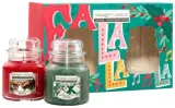Набор ароматических свечей в стекле Yankee Candle Cinnamon Delight и Wrapping Paper Pine 2 шт по 104 г — фото 2