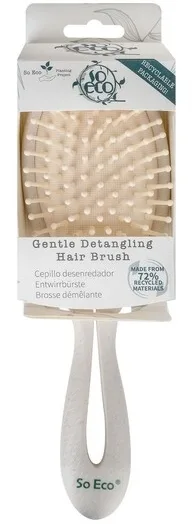 Щётка для волос So Eco Gentle Detangling Brush распутывающая, с деревянными щетинками, 1 шт