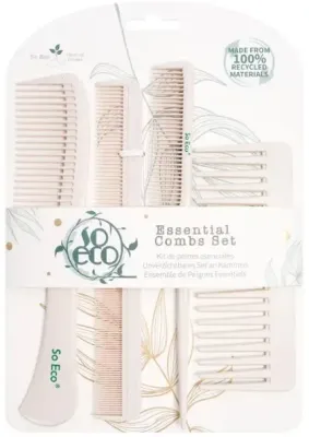 Набор гребней для волос So Eco Essential Combs 4 шт