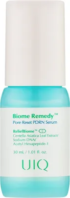 Сыворотка для лица UIQ Biome Remedy Pore Reset с PDRN, для сужения пор, 30 мл